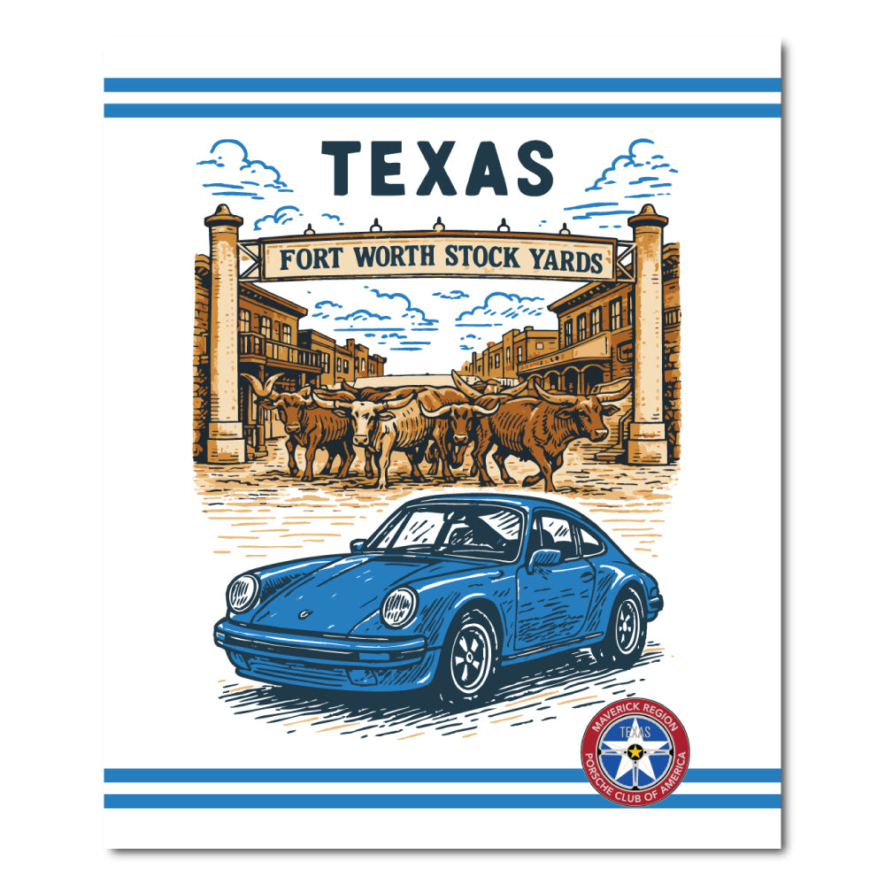 Retro Maverick Ft Worth TX Blanket