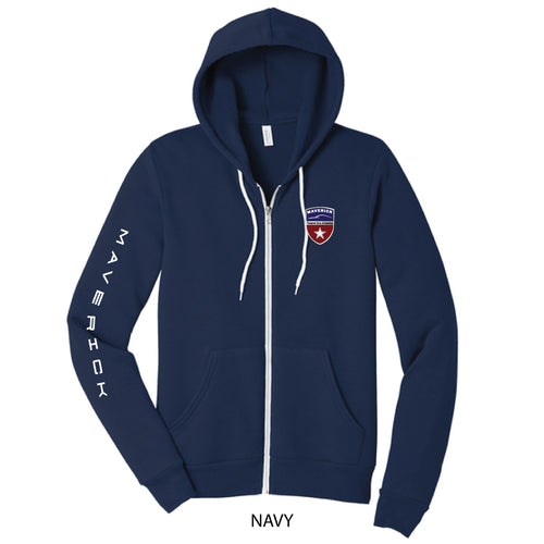 Maverick License Plate Zip-Up Hoodie